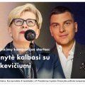 Prezidento rinkimų kampanijos startas: Šimonytė kalbasi su Mackevičiumi