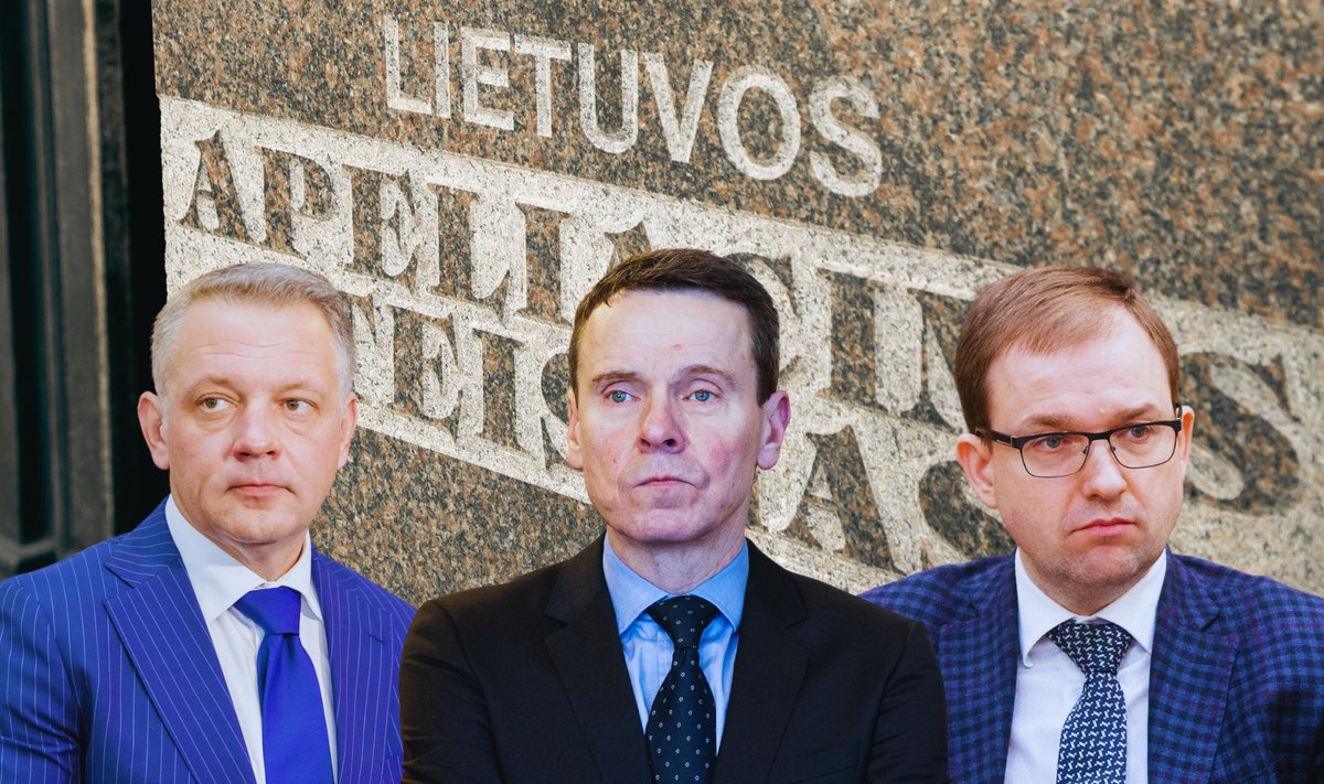 Politinės korupcijos byloje realią laisvės atėmimo gavę Raimondas Kurlianskis, Eligijus Masiulis, Vytautas Gapšys. 