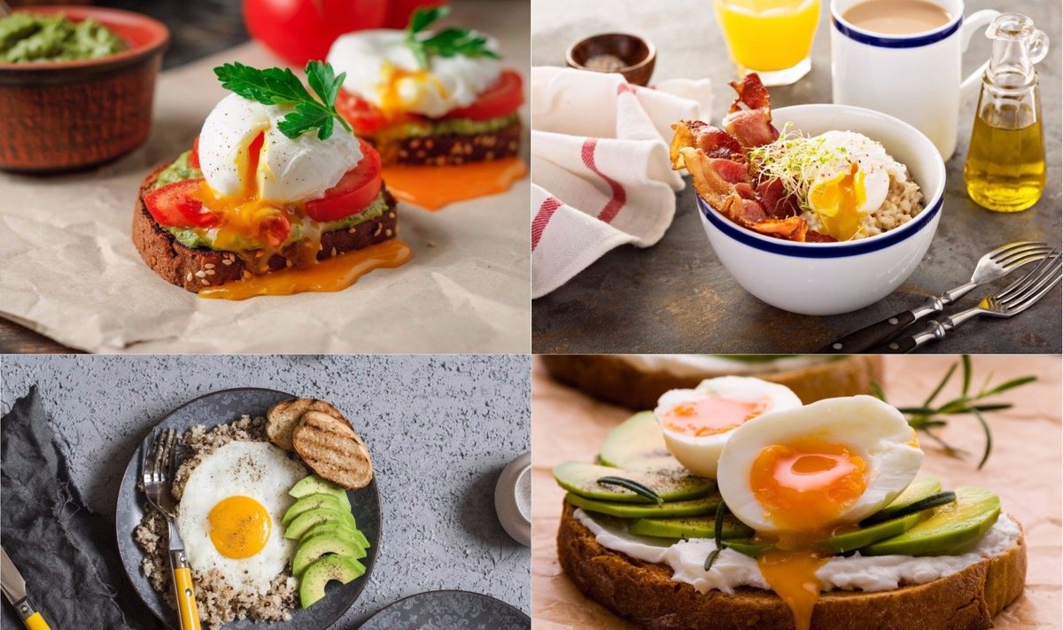 Pusryčių idėjos su kiaušiniais