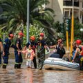 Potvynių nusiaubtuose Graikijos miestuose vyksta gelbėjimo darbai