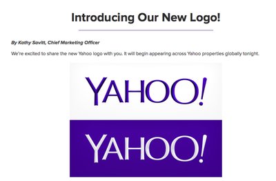 Naujas „Yahoo“ logotipas