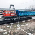 Ištapytas traukinio vagonas papuošė Vilniaus stoties rajoną