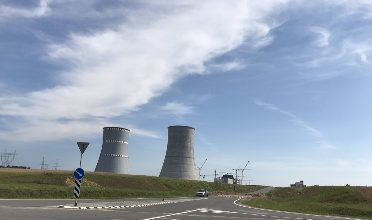 Astravyets nuclear power plant under construction