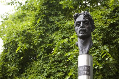 Frank Zappa monument in Vilnius