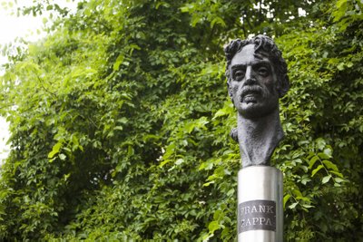 Frank Zappa monument in Vilnius