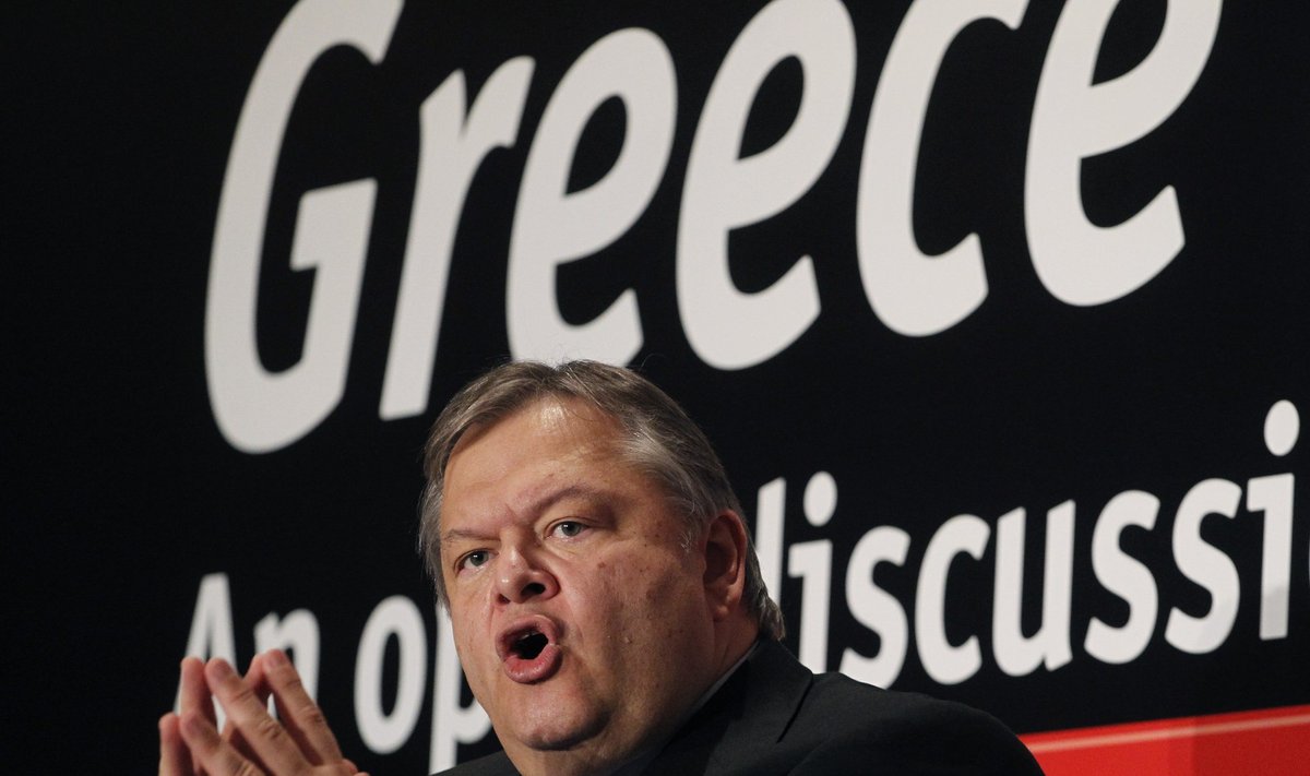 Graikijos finansų ministras Evangelos Venizelos