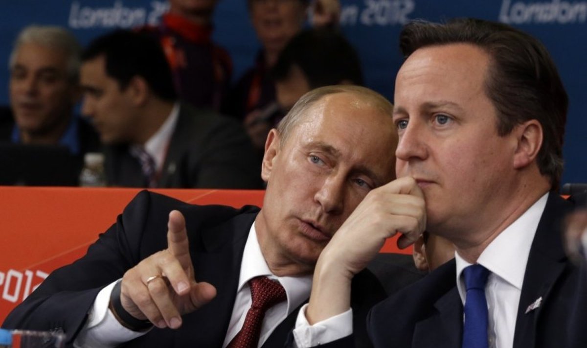 Vladimiras Putinas ir Davidas Cameronas