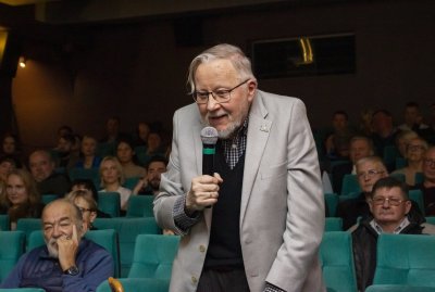 Filmo premjeroje - Vytautas Landsbergis („Mažosios leidyklos“ archyvo nuotr.)