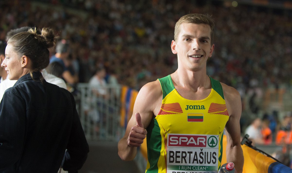 Europos lengvosios atletikos čempionato 1500 m finale Simas Bertašius liko šeštas