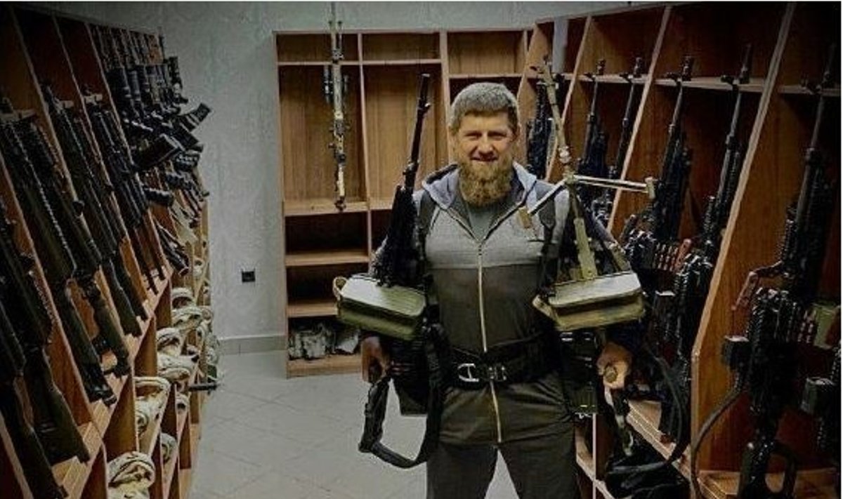 Ramzano Kadyrovo nuotrauka „Telegram“ 