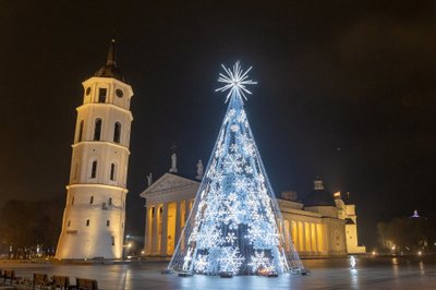 Vilniaus Kalėdų eglutės įžiebimas 2021 metais