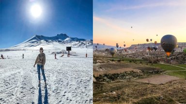 Unikali Turkijos vieta: čia turistus traukia saulės vonios, nors visai šalia – kalnai sniego