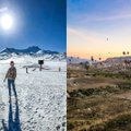 Unikali Turkijos vieta: čia turistus traukia saulės vonios, nors visai šalia – kalnai sniego