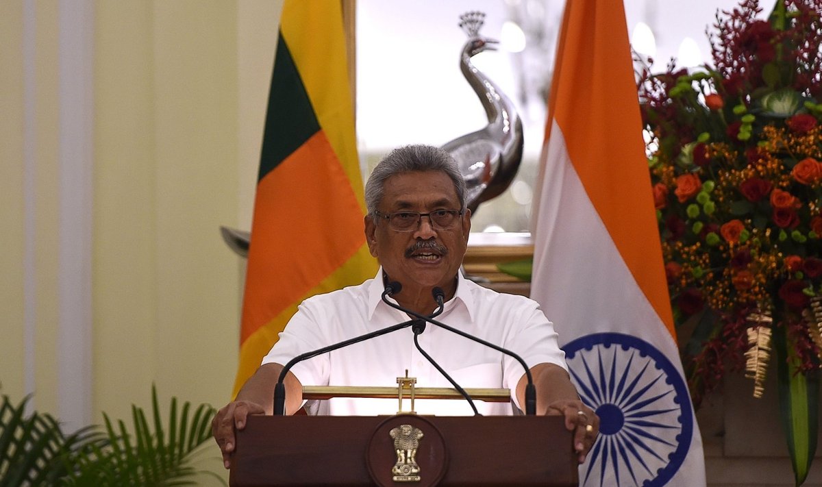 Šri Lankos prezidentas Gotabaya Rajapaksa