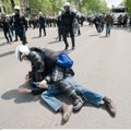 Briuselio policijos vadovas sužeistas per susirėmimą su protestuotojais prieš griežtą taupymą