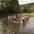 Вильнюсские моржи открыли 5-ый сезон купания в Вильняле