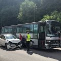 Judriausioje sostinės gatvėje sugedo autobuso stabdžiai, įvyko masinė avarija