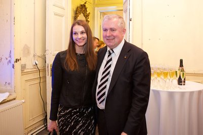 A. Anušauskas su žmona Lina