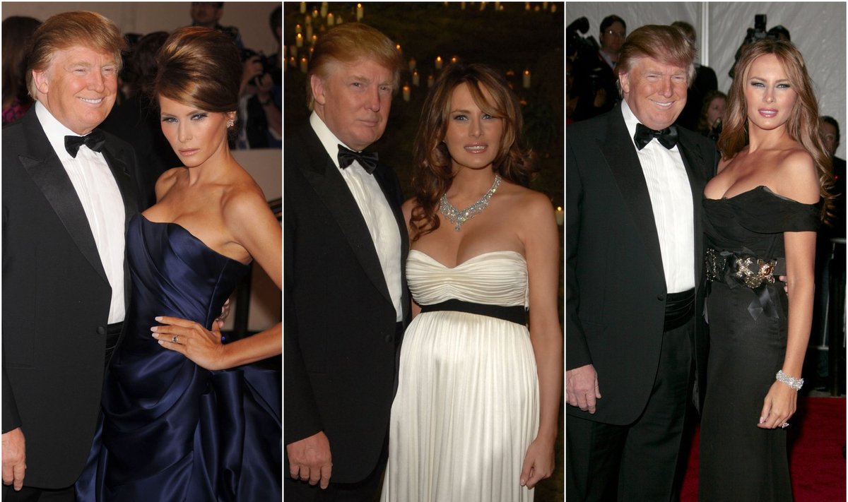 Donaldas Trumpas ir Melania Trump Met Gala renginyje