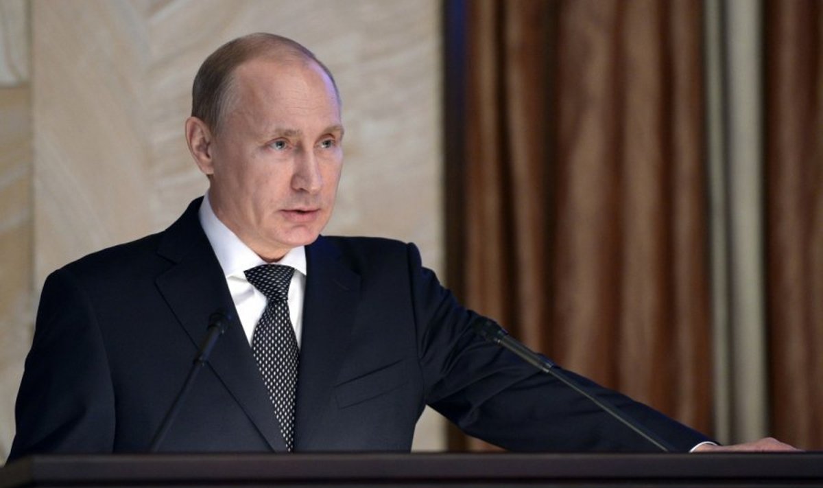 V. Putinas kalba Federalinės saugumo tarnybos pareigūnams