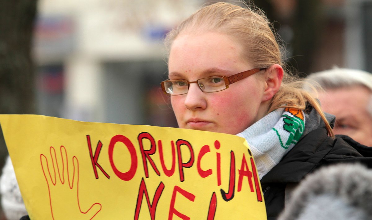 Kauno moksleivių akcija prieš korupciją