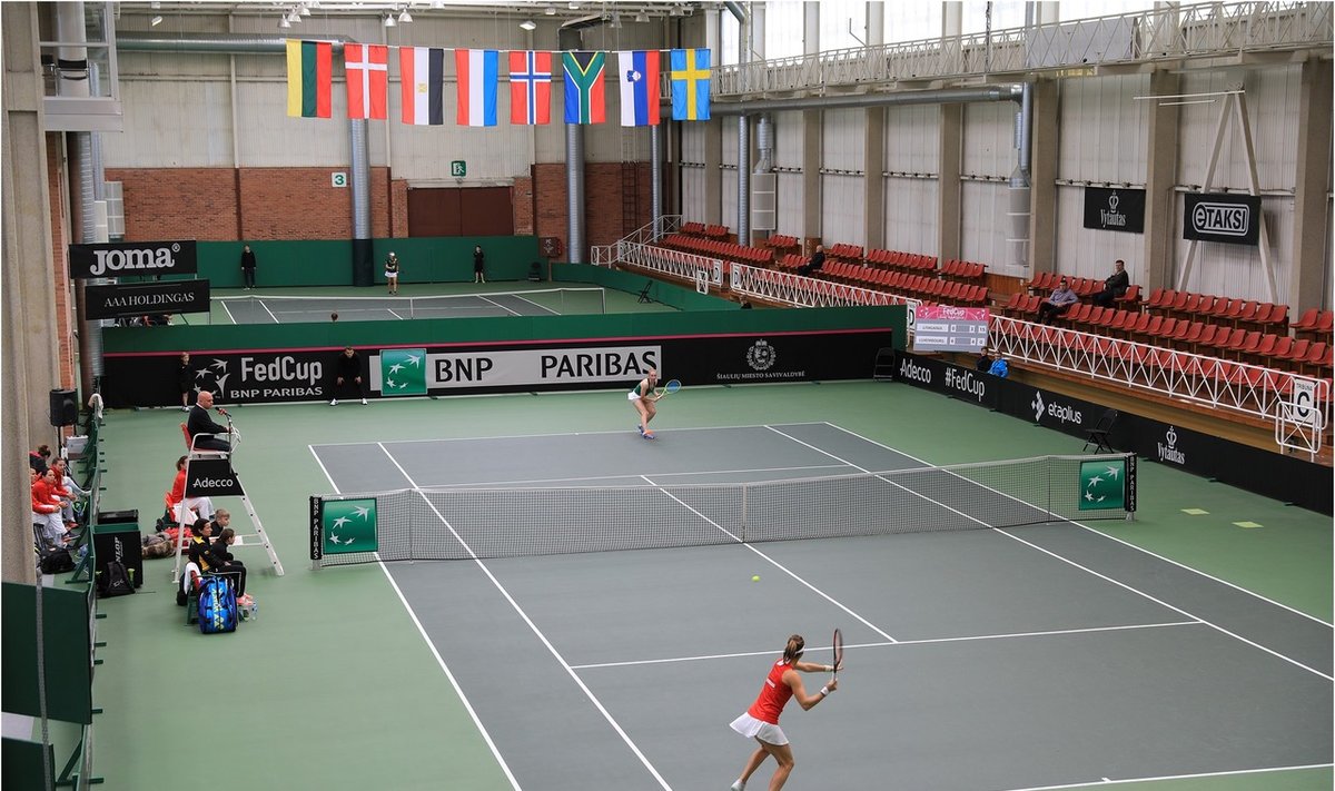 Moterų tenisas: Lietuva – Liuksemburgas / Foto: Saulius Jankauskas