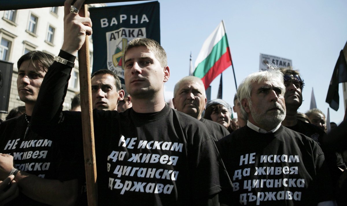 Bulgarijoje vėl vyko protestai prieš čigonus