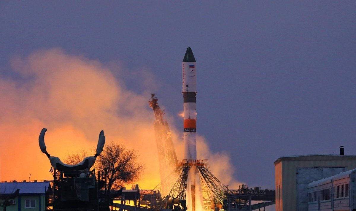 Rusijos raketa pakeliui į Tarptautinę kosminę stotį