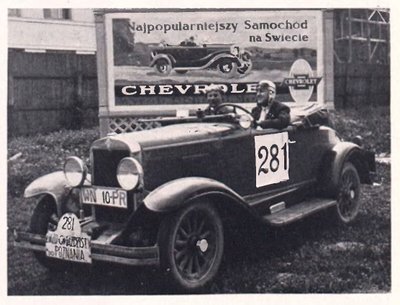 Jan Sobecki atvykęs į Poznanę. Žurnalas „Nowiny General Motors“ 1929 m. Nr.8.