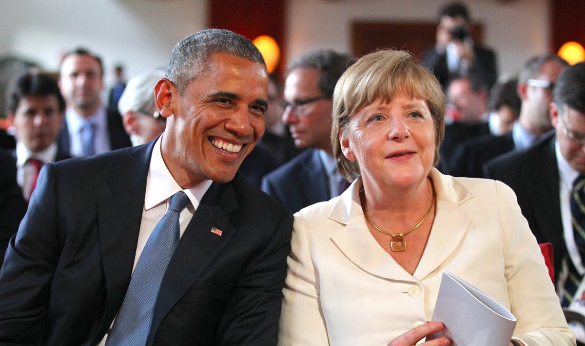 Barackas Obama, Angela Merkel