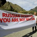 Sakartvele surengtas protestas prieš išaugusią rusų imigraciją