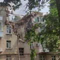 Rusų paleistas dronas pataikė į daugiaaukštį gyvenamąjį namą Sumuose, žuvo žmogus