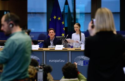 Greta Thunberg Briuselyje