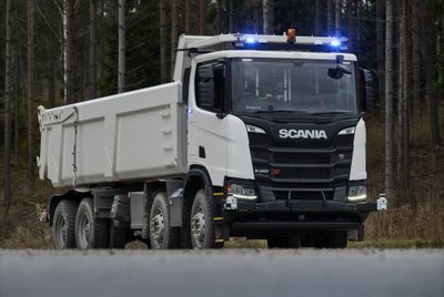  Bandymuose naudojamas autonomiškas Scania sunkvežimis (Gamintojo nuotr.)