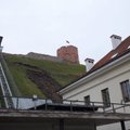 Landslide threatens historic Gediminas Castle Hill in Vilnius