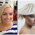 Stiliaus pasikeitimas: gelsva blondinė virto stilinga šviesiaplauke