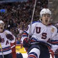 Amerikiečiai įveikė Rusiją jaunimo ledo ritulio pasaulio čempionate