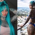 Labiausiai tatuiruota Australijos moteris parodė, kaip atrodė prieš kūno pokyčius: tai lyg du skirtingi žmonės