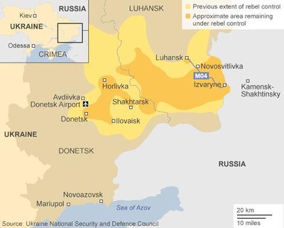 Rusijos kariuomenė įsiveržė į Ukrainą ties Novoazovsku