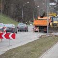 Vilniaus Olandų gatvėje tęsiami remonto darbai