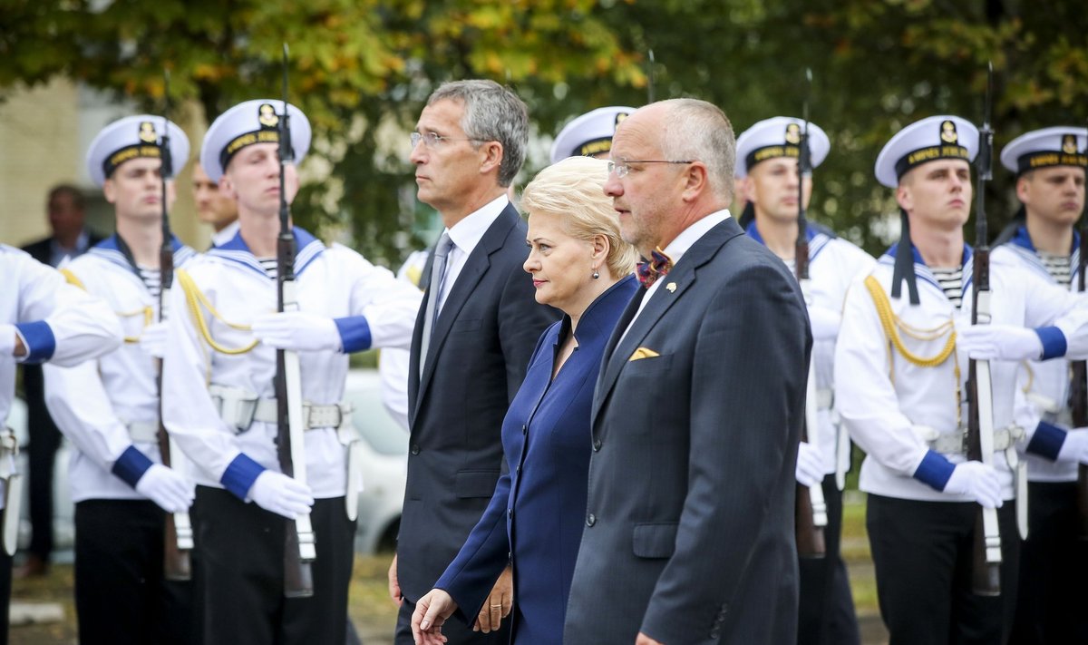 Jens Stoltenberg, Dalia Grybauskaitė, Juozas Olekas