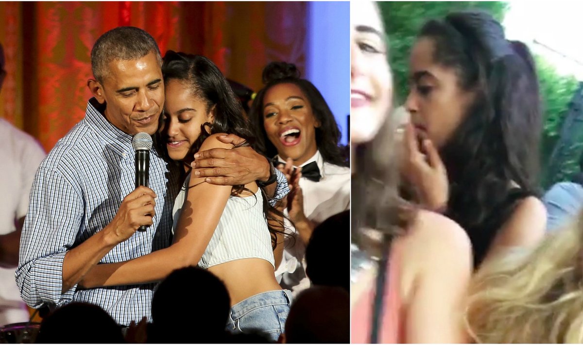 Barackas Obama su dukterimi Malia