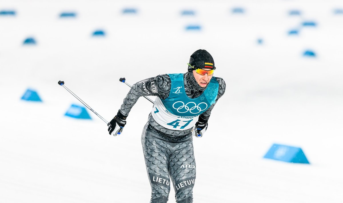 Pjongčango olimpiada: sprintas klasikiniu slidinėjimo stiliumi. Modestas Vaičiulis ir Mantas Strolia