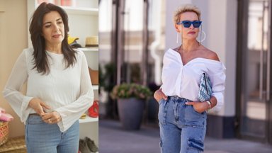 Džinsų modeliai, kuriuos stilistai rekomenduoja dėvėti vyresnėms nei 50 metų moterims