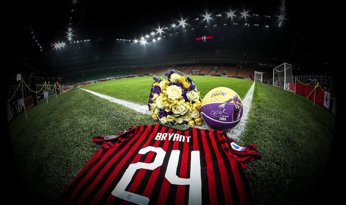 "AC Milan“ klubas ir sirgaliai pagerbė Kobe Bryantą