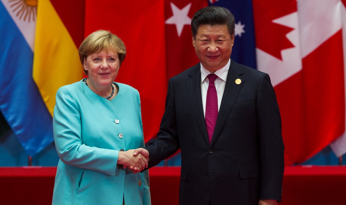 Xi Jinping ir Angela Merkel