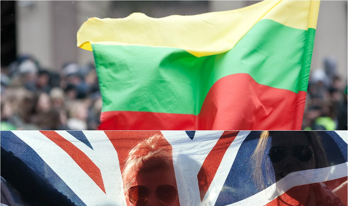 Lietuvos ir Jungtinės Karalystės vėliavos 