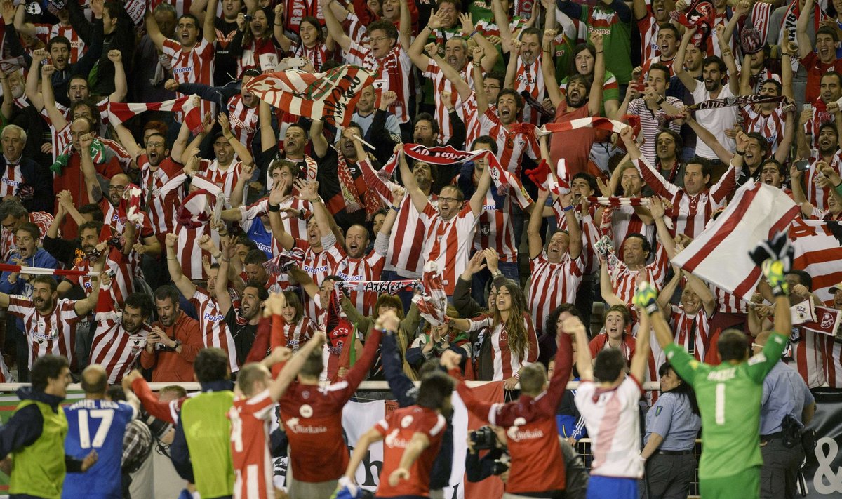 Bilbao “Athletic“ žaidėjų padėka sirgaliams