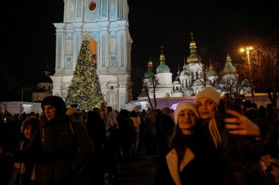 Kalėdų eglė Kijeve, 2023m.