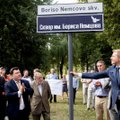 Nepaisant Rusijos nepasitenkinimo Vilniuje atidarytas Boriso Nemcovo skveras